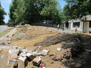 Driveway during construction 1
