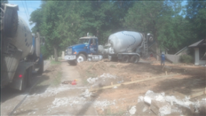 driveway during construction 2