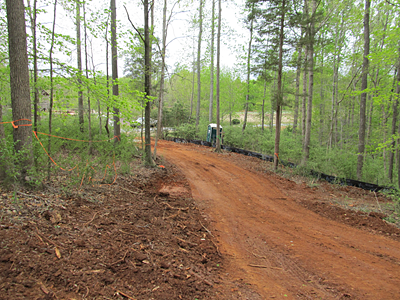 4 – new drive looking back towards road