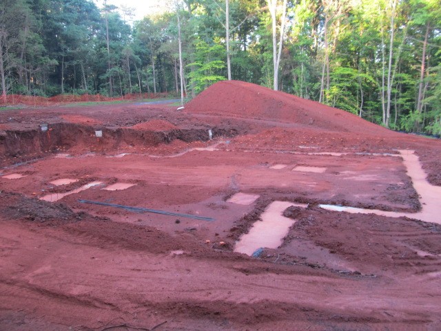 Poured footings